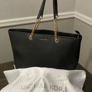 Michael Kors large leather shoulder bag